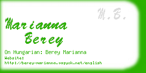 marianna berey business card